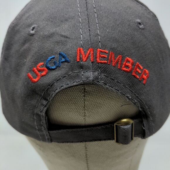 USGA Men's Slideback Hat Gray Adjustable Embroidered 121st US Open Torrey Pines - Picture 9 of 12